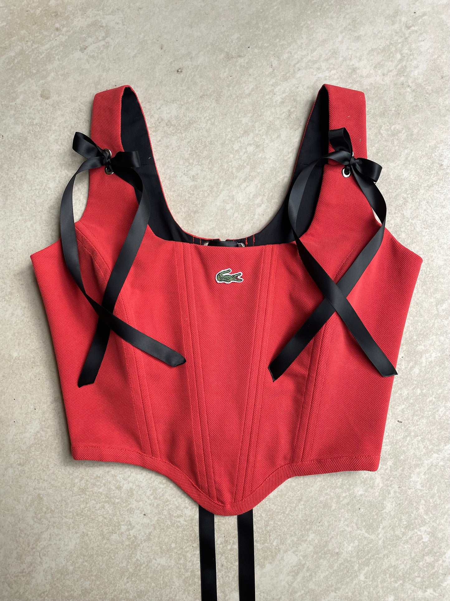 Red Lacoste corset - Size S - uk 8