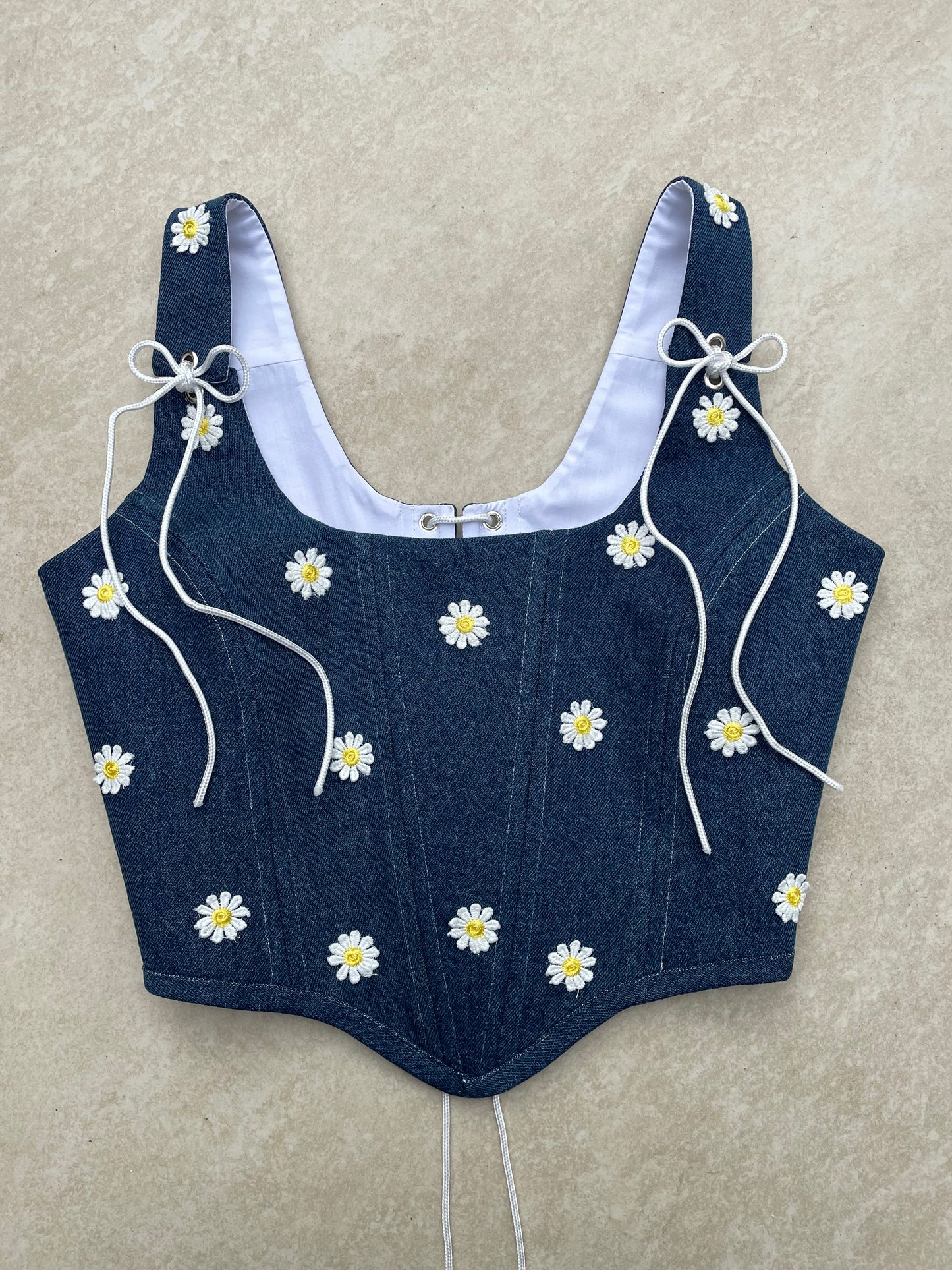Denim Daisy corset - Sizes XS/S/M/L