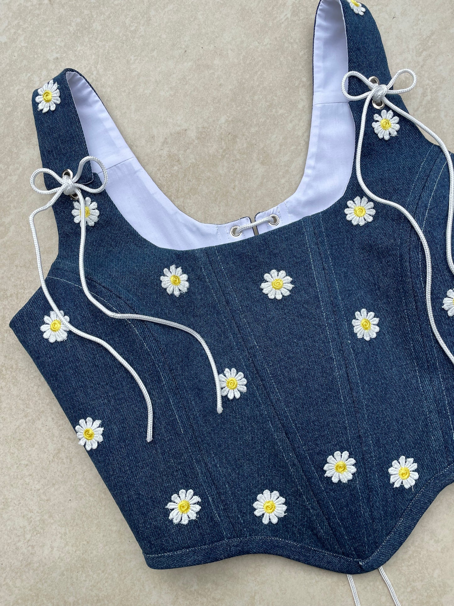 Denim Daisy corset - Sizes XS/S/M/L