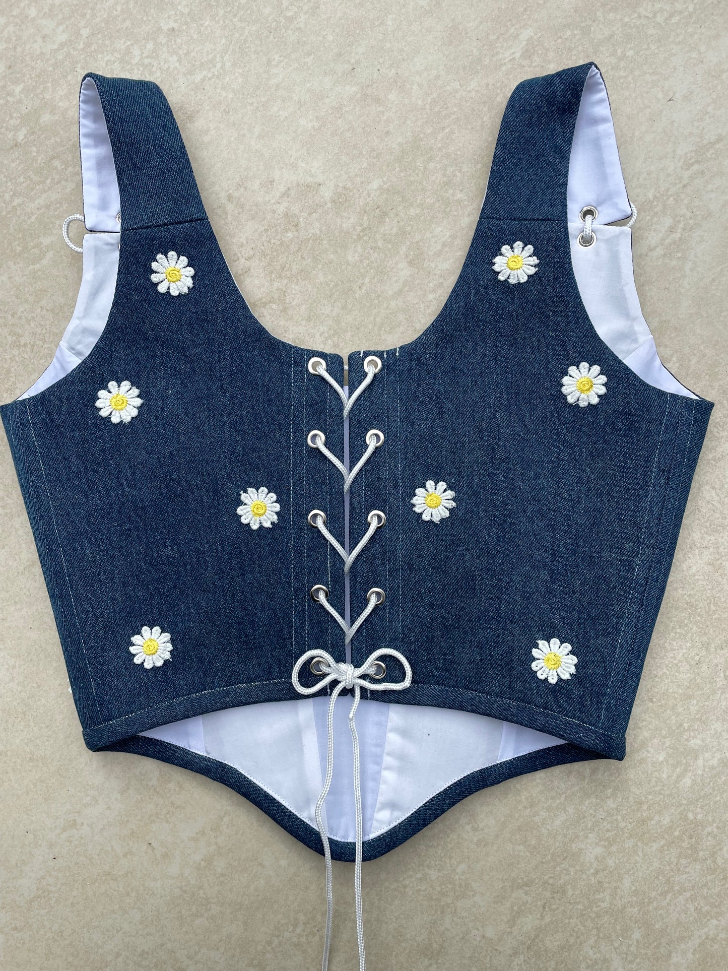 Denim Daisy corset - Sizes XS/S/M/L