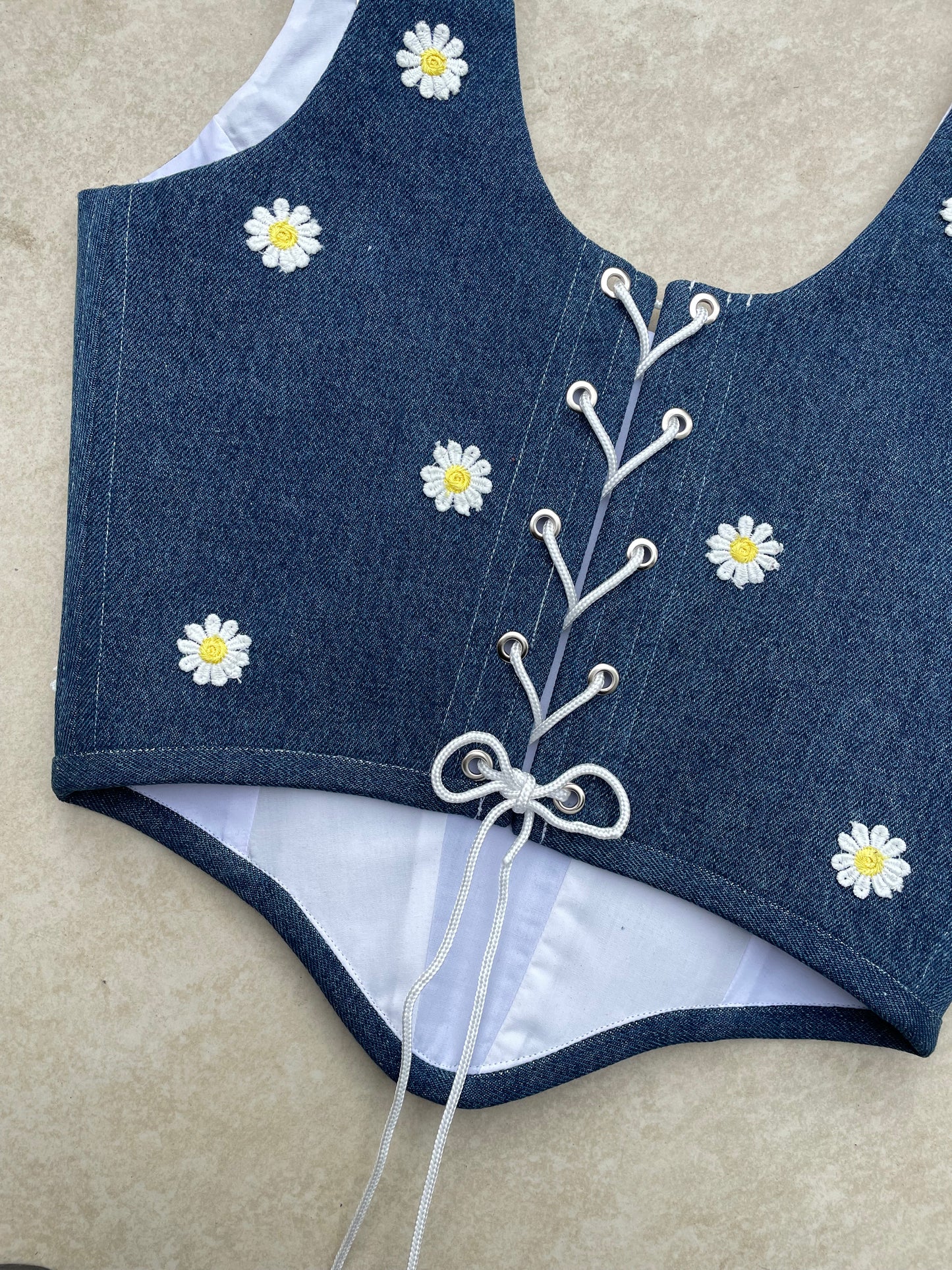 Denim Daisy corset - Sizes XS/S/M/L