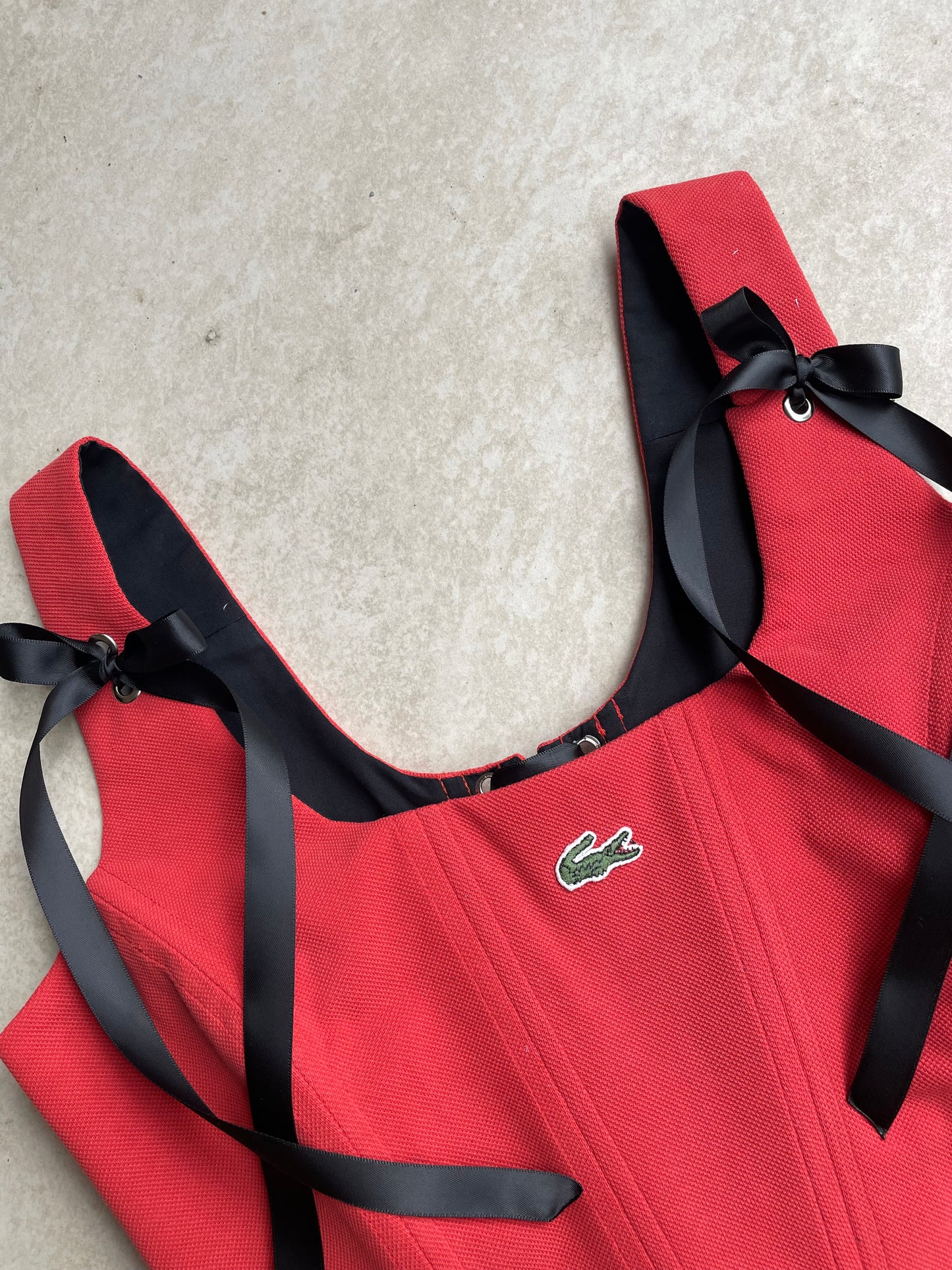 Red Lacoste corset - Size S - uk 8