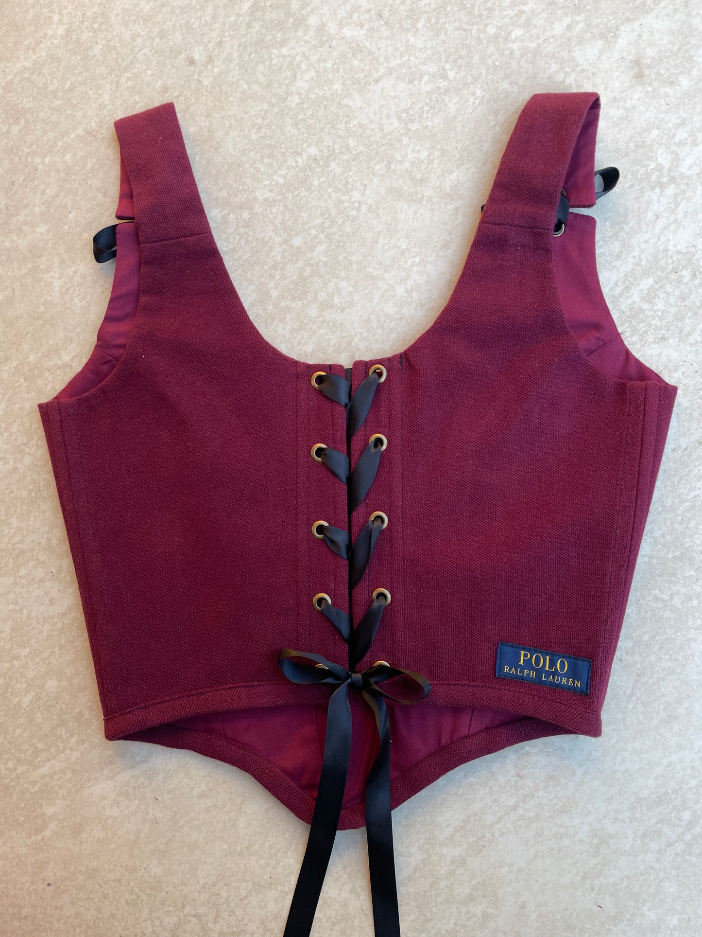 Burgundy Ralph Lauren corset - Size XS - uk 6