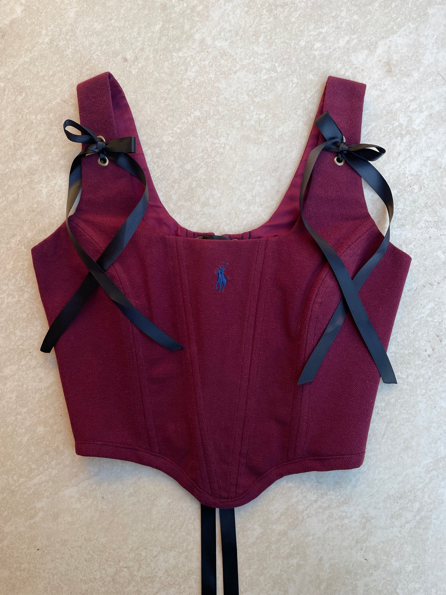 Burgundy Ralph Lauren corset - Size XS - uk 6