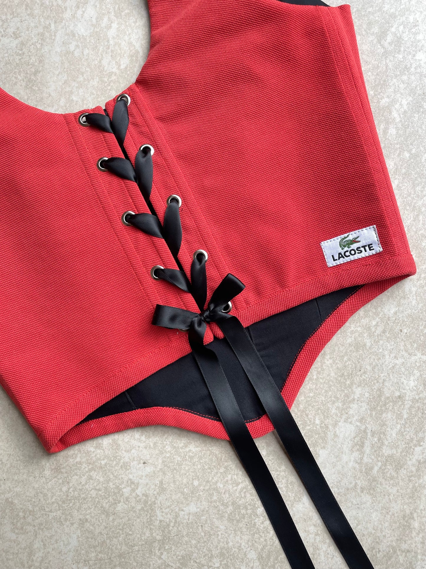 Red Lacoste corset - Size S - uk 8