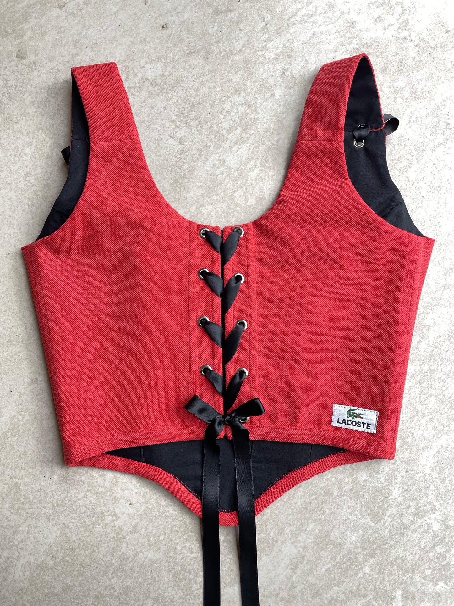 Red Lacoste corset - Size S - uk 8
